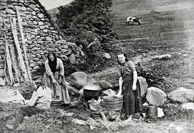 Scottish Crofters, c.1860-80 by James Valentine